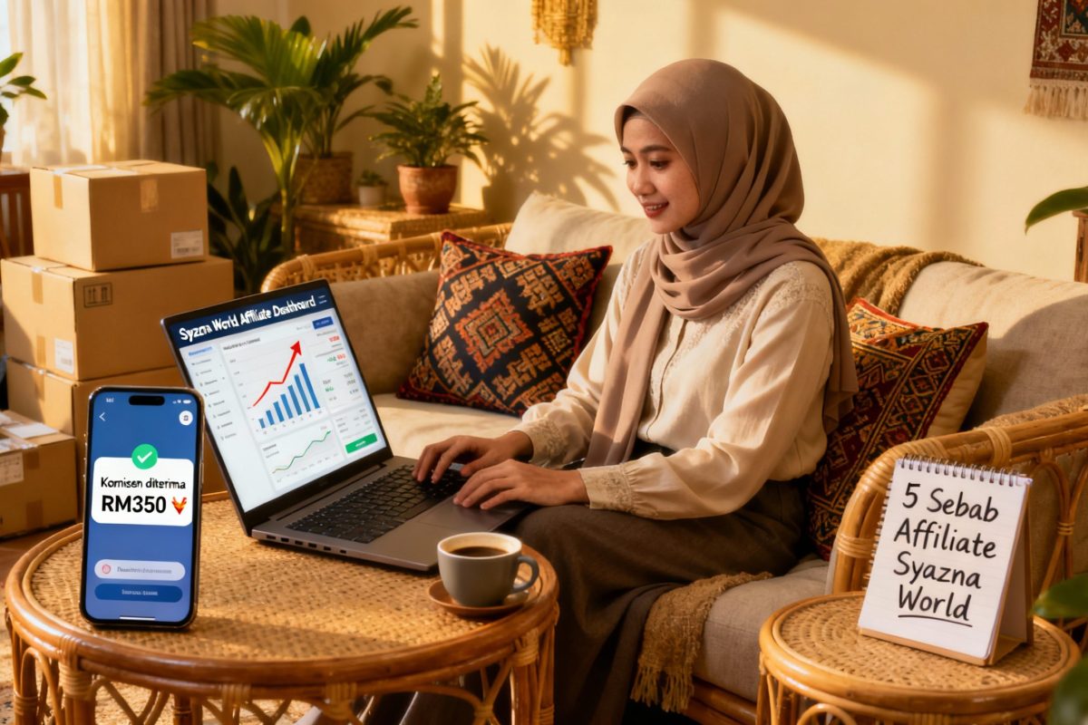 5 Sebab Affiliate Syazna World Lebih Senang Buat Duit