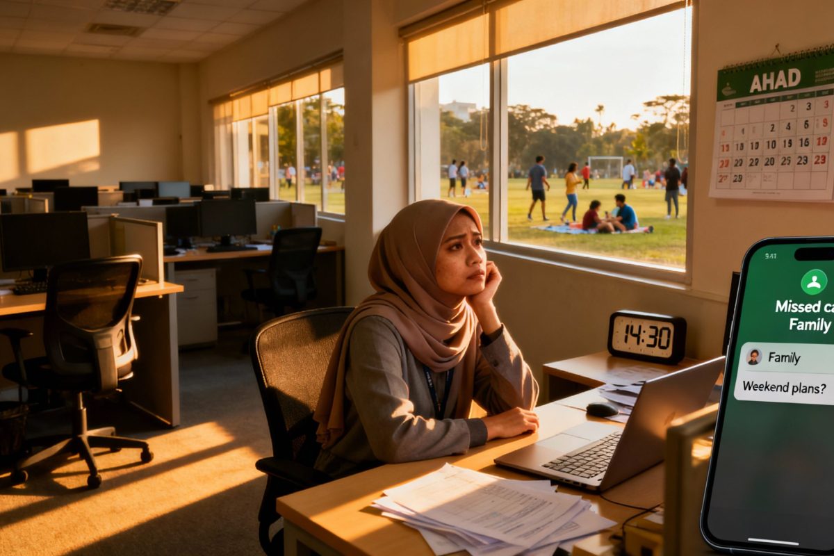 Bekerja Hari Ahad Pejabat Sunyi