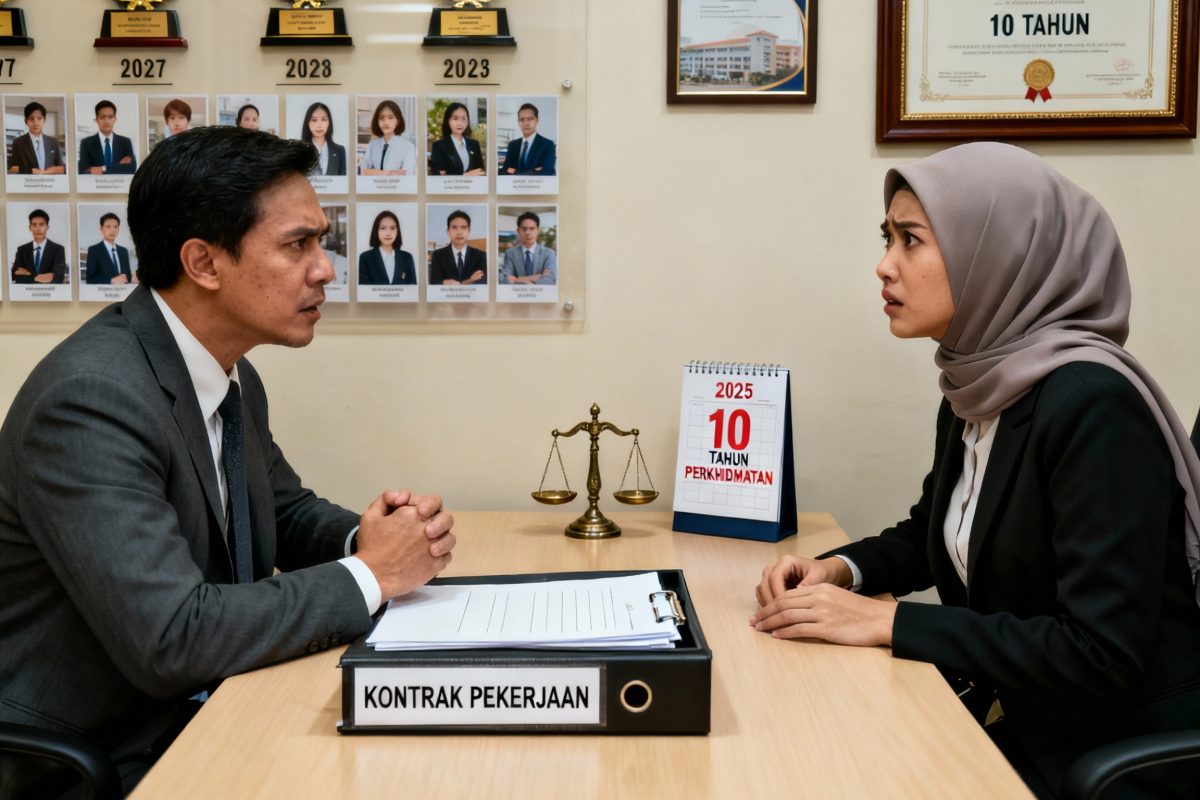 Kerja 10 Tahun Tanpa Kontrak