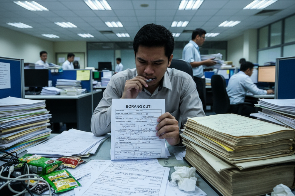 Pengurusan Cuti Manual Kucar-Kacir