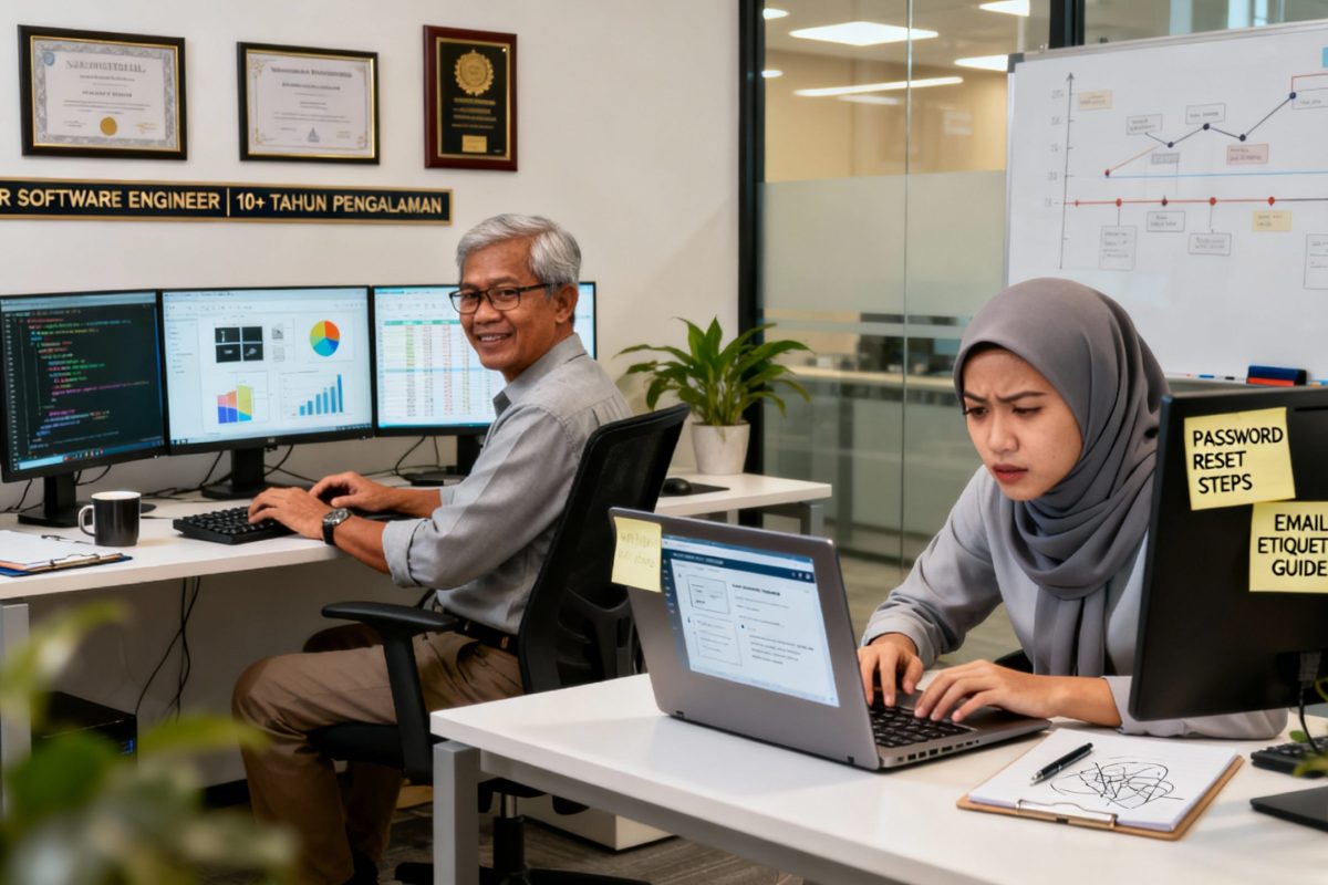 Perbezaan Kemahiran Pekerja Senior Junior