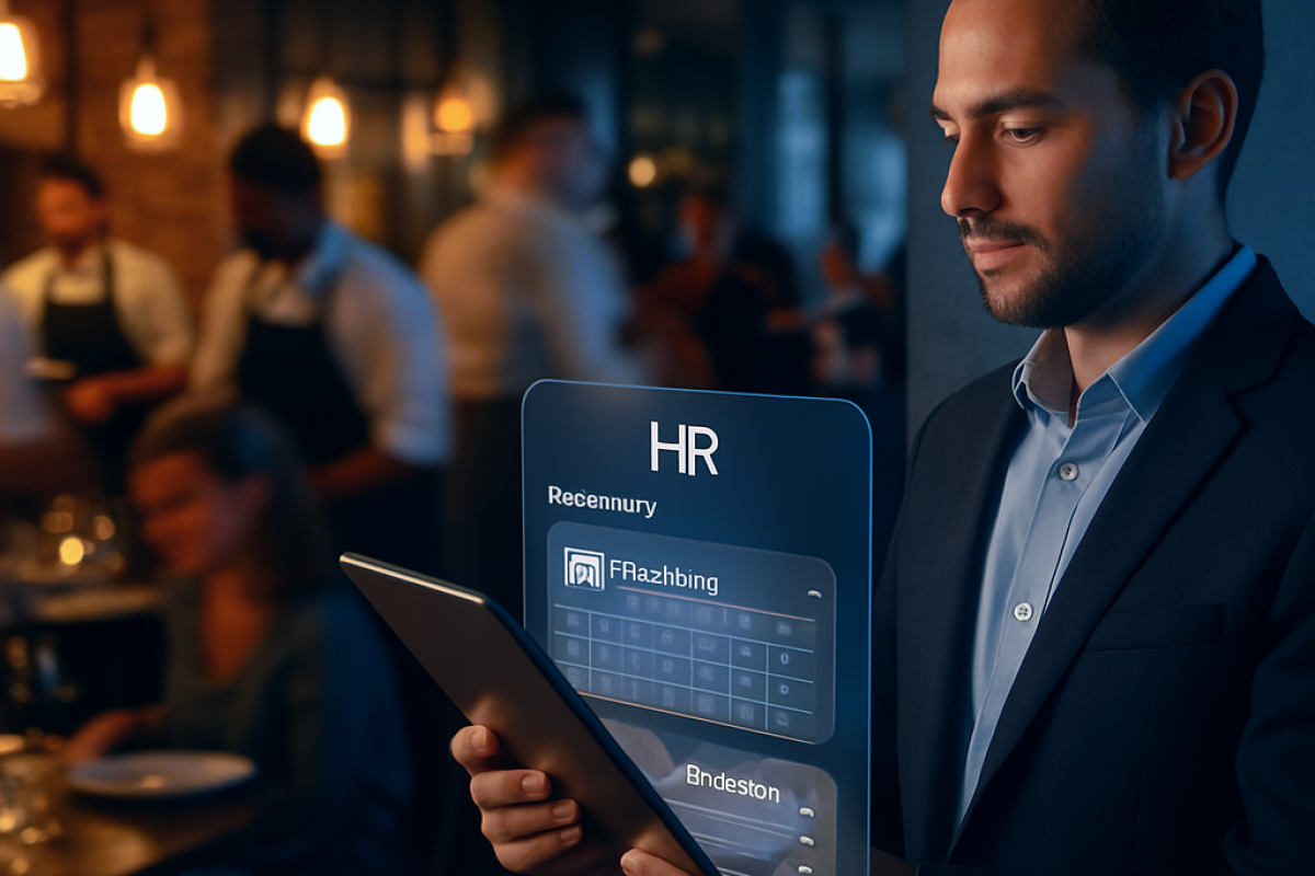 Restoran Sibuk dengan Pengurus Menggunakan Sistem HR Digital